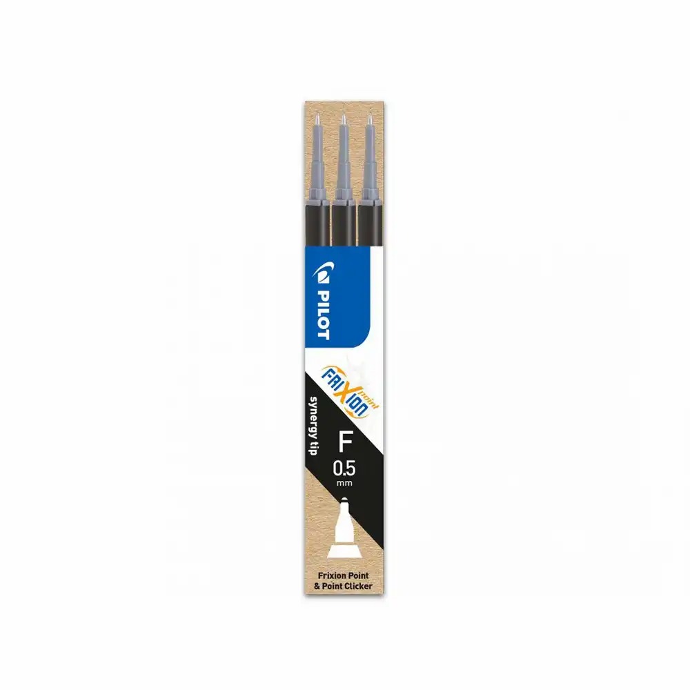 Rezerva roller gel Pilot Frixion Point 0.5mm, negru - Scriere fluida si precisa, stergere termosensibila