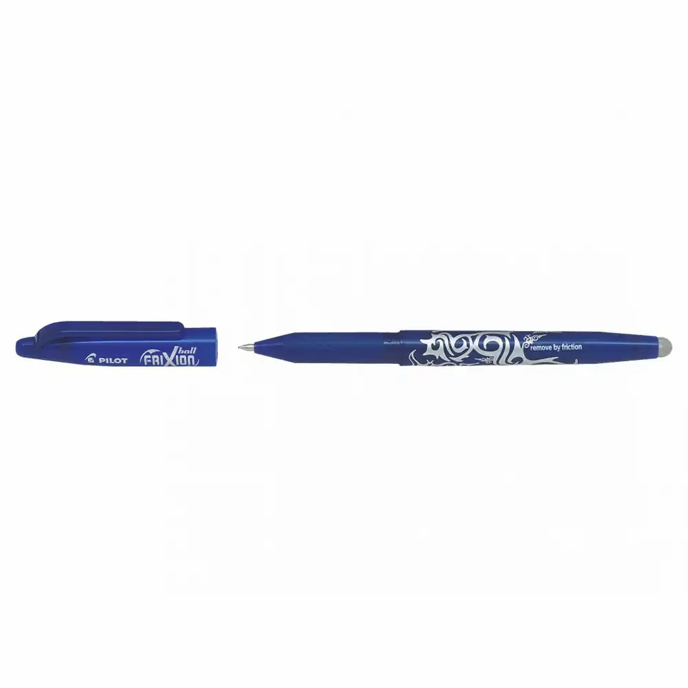 Roller gel Pilot Frixion Ball, 0.7 mm, albastru, scriere termosensibila, ergonomic