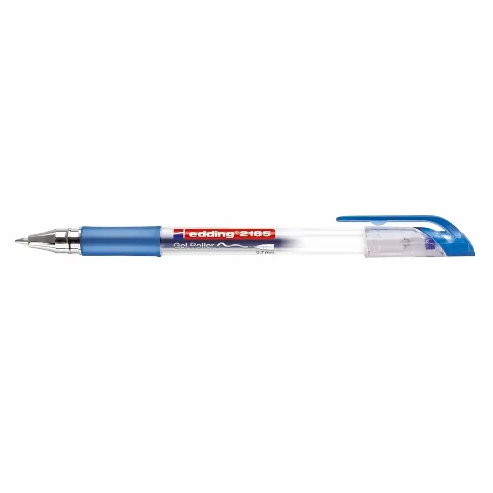 Roller cu gel Edding Cristal Jelly 2185, 0.7 mm, albastru - Experienta de scris lina si durabila