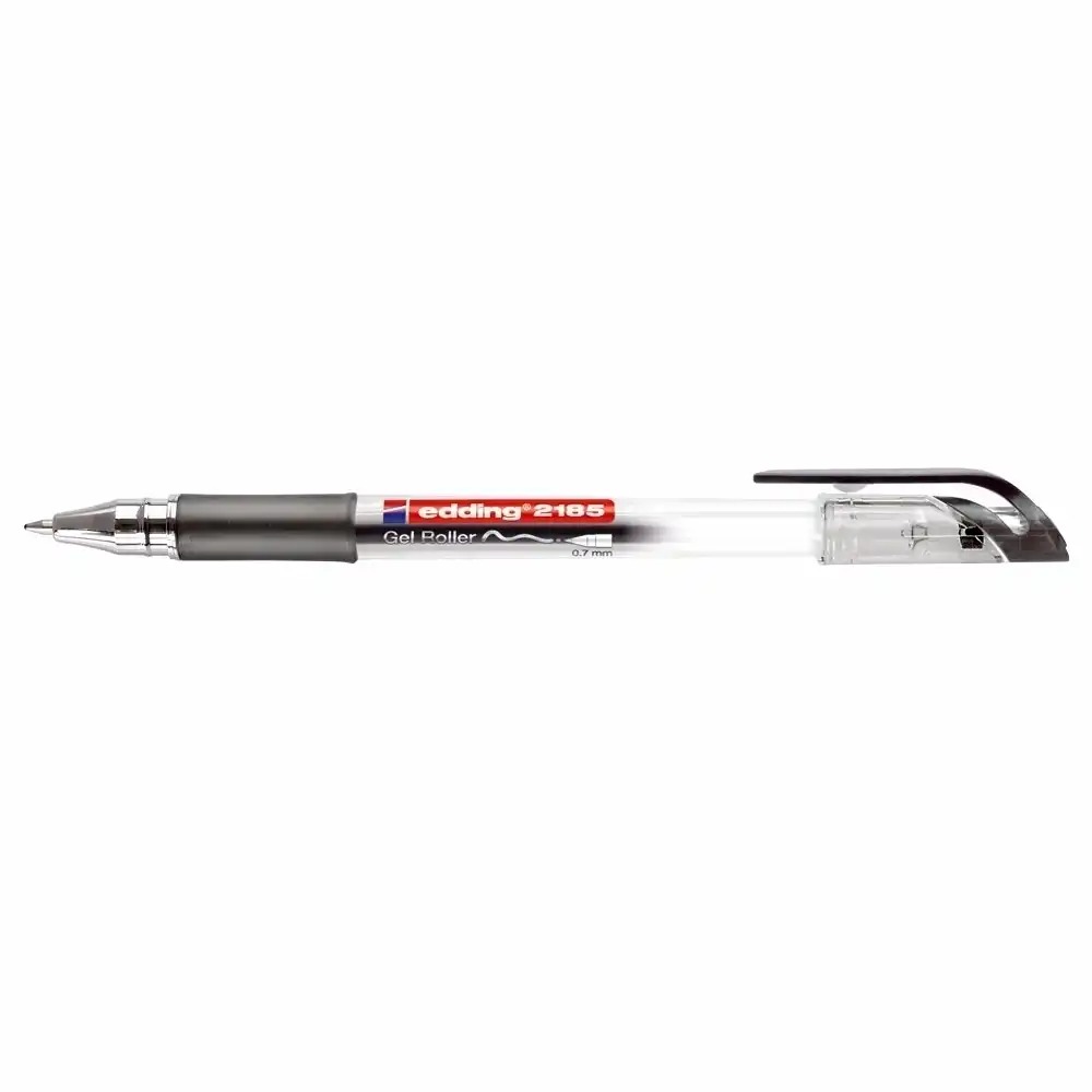 Roller cu gel Edding Cristal Jelly 2185, 0.7 mm, negru, scriere lina si confortabila