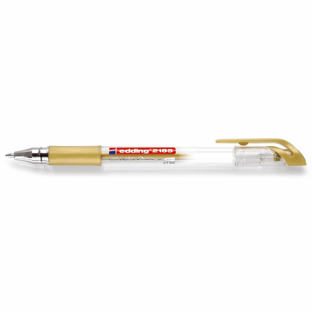 Roller gel Edding Cristal Jelly 2185, 0.7 mm, galben, experienta de scris lina