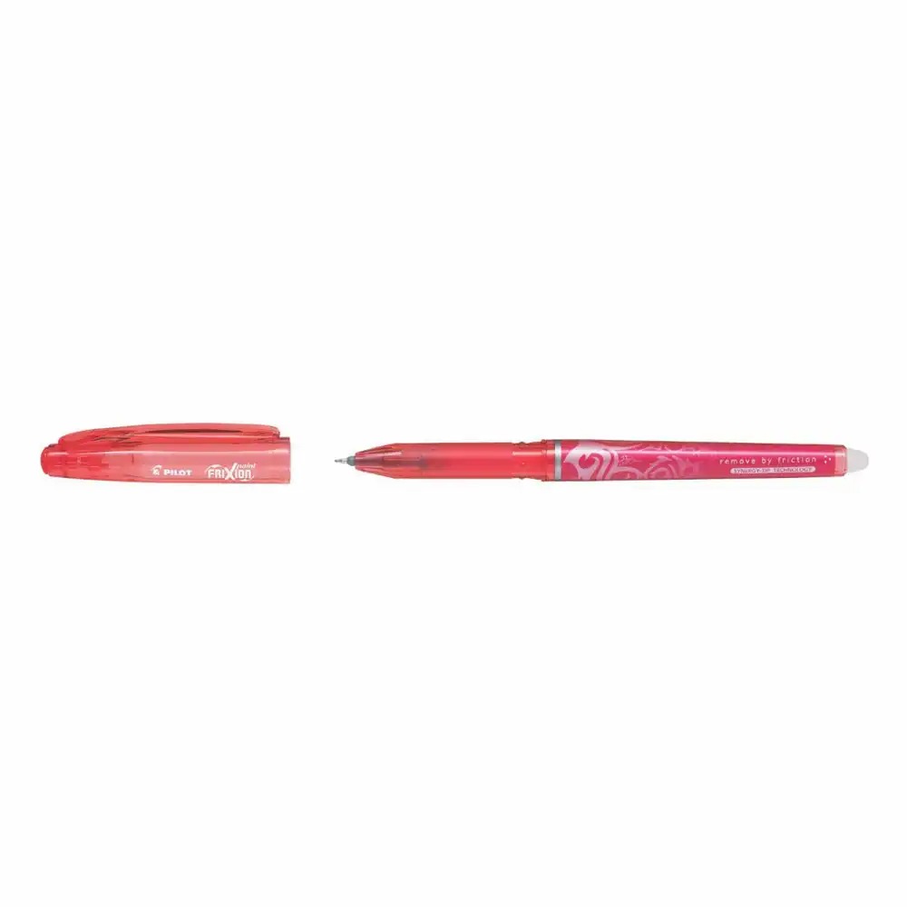 Roller gel Pilot Frixion Point 0.5 mm, rosu, radiera FriXion, design ergonomic