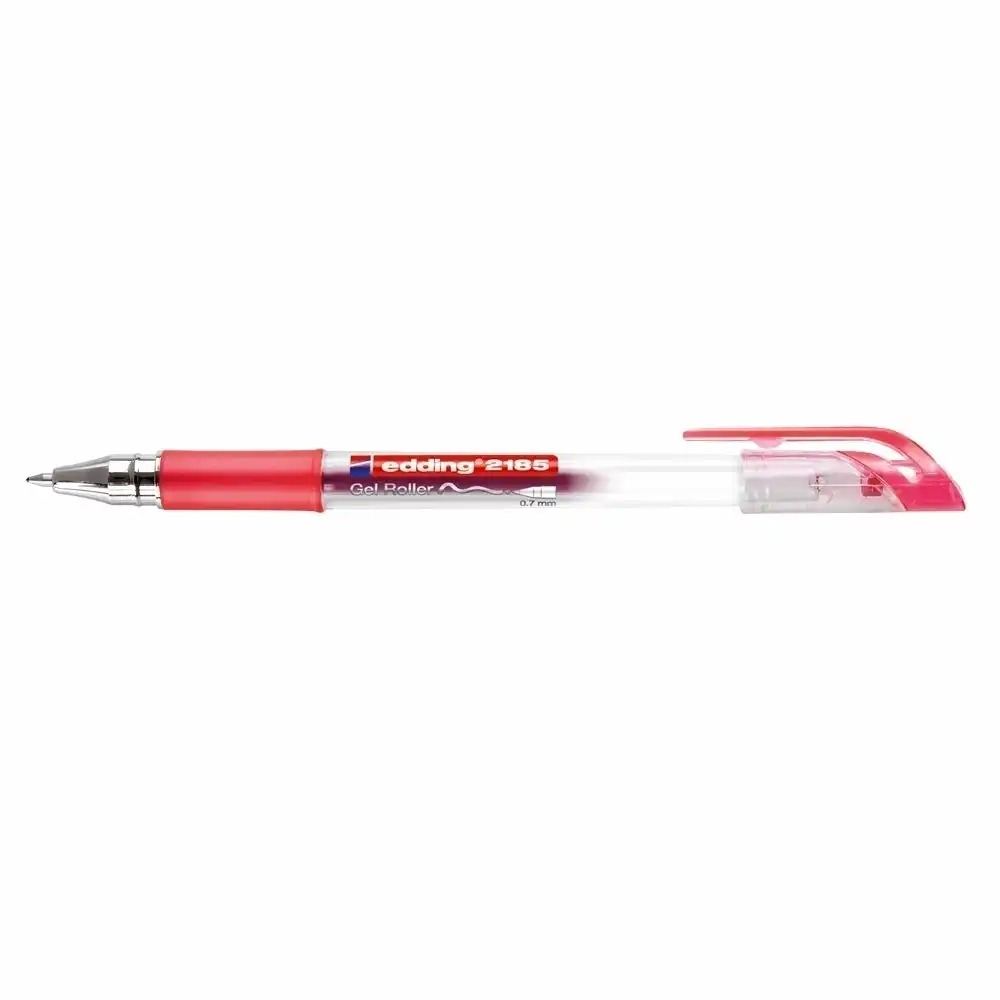Roller cu gel Edding Cristal Jelly 2185, 0.7 mm, rosu - Experienta de scris liniara si confortabila, cerneala rezistenta