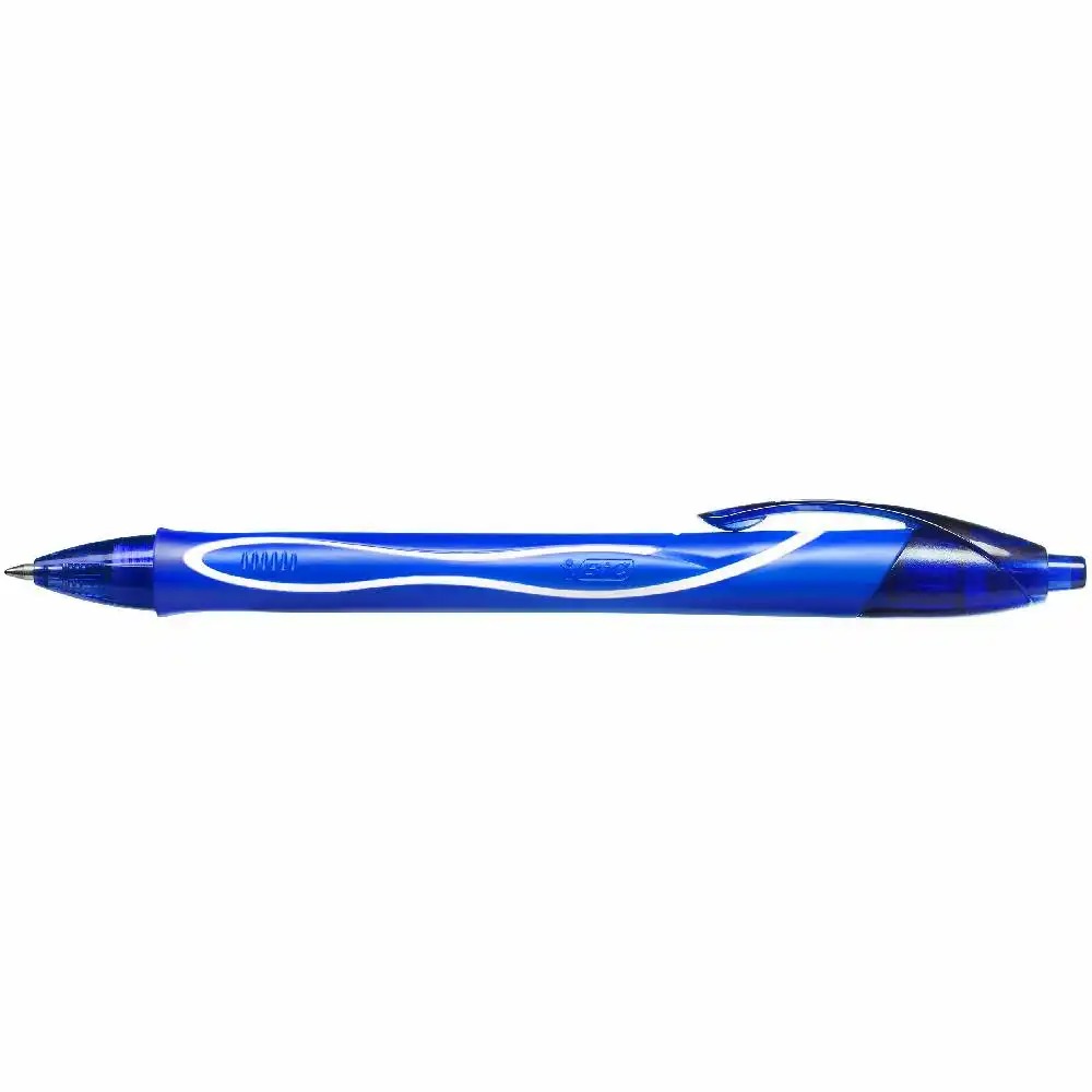 Pix gel BIC Gelocity Quick Dry, 0.7 mm, albastru, uscare rapida, design ergonomic