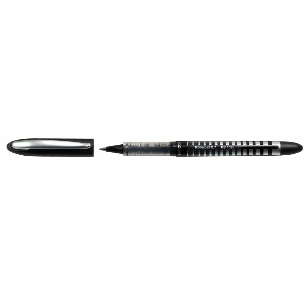 Roller cu cerneala Senator seria 1000, 0.7 mm, tehnologie Free-Ink, plastic, negru, confortabil si durabil