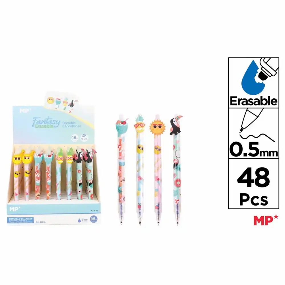 Set 48 buc Display roller Main Paper, varf 0.5mm, cerneala termosensibila, modele variate