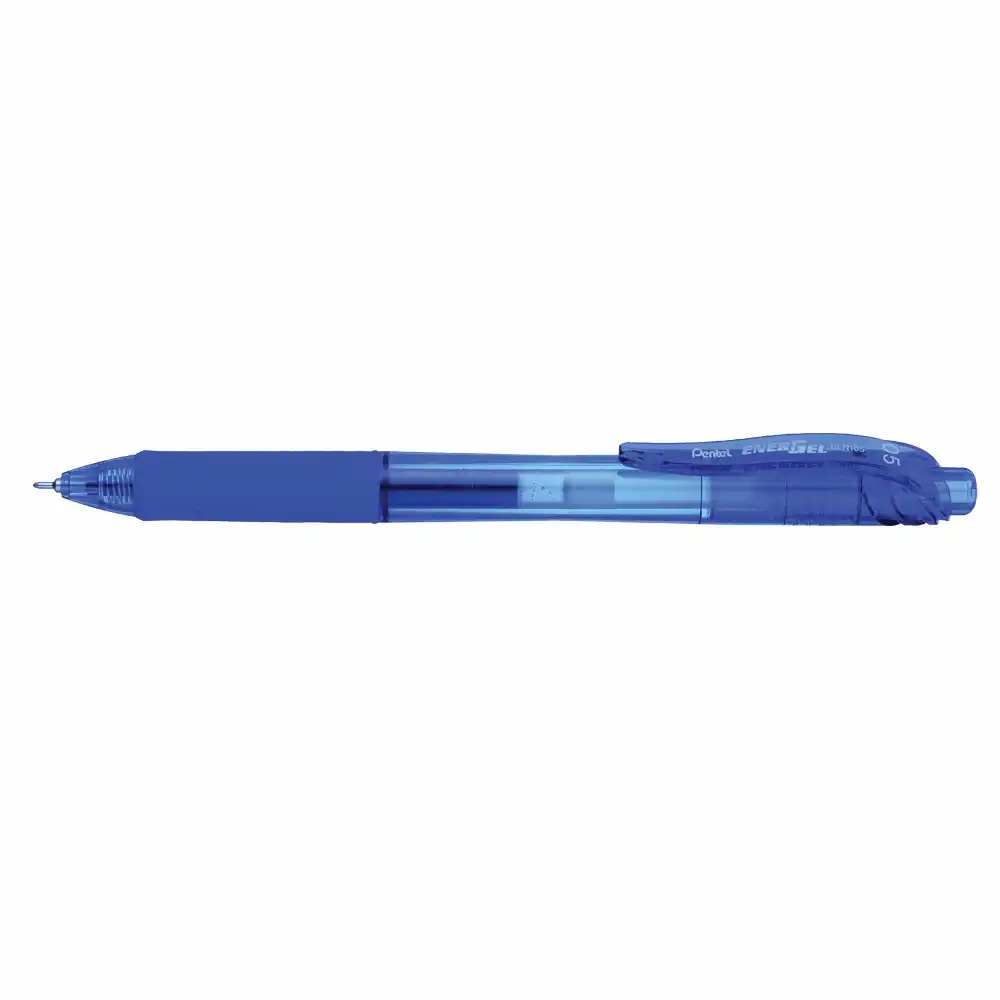 Roller cu gel Pentel Energel X, 0.5 mm, plastic, albastru, design modern si confortabil