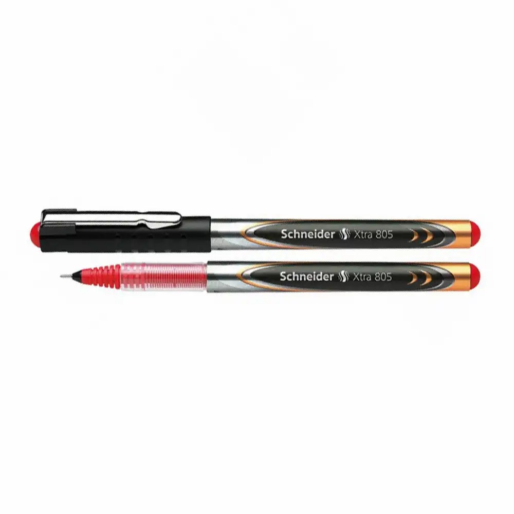 Roller cu cerneala Schneider Xtra 805, 0.5 mm, Varf Otel Inoxidabil, Rosu