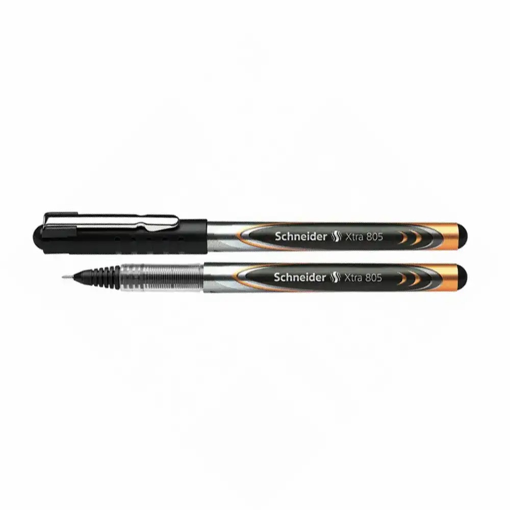 Roller cu cerneala Schneider Xtra 805, 0.5 mm, Varf Otel Inoxidabil, Negru - Scriere Precisa si Constanta