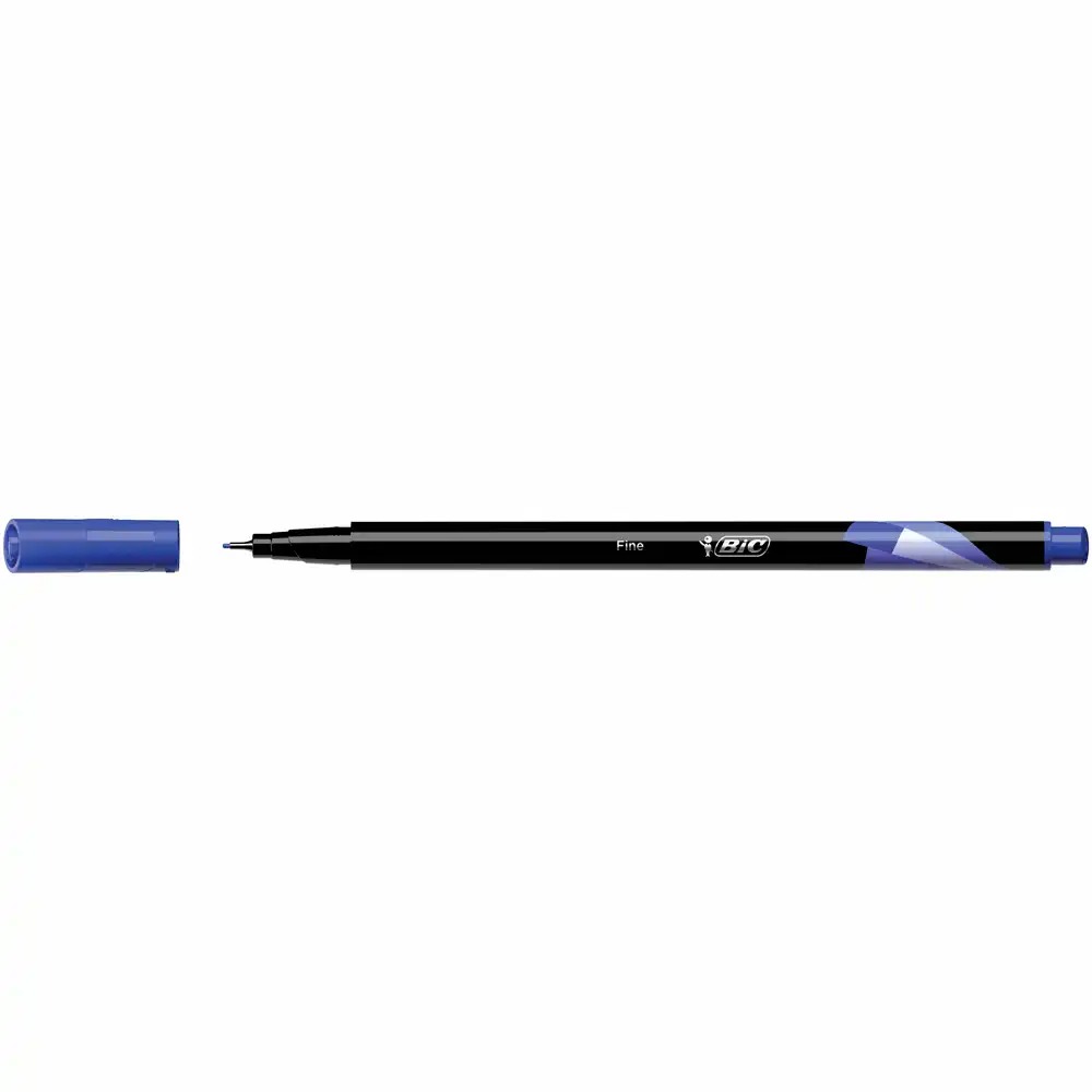 Fineliner BIC Intensity Fine, 0.4 mm, Scriere Albastra Intensa, Varf Ultrasubtire