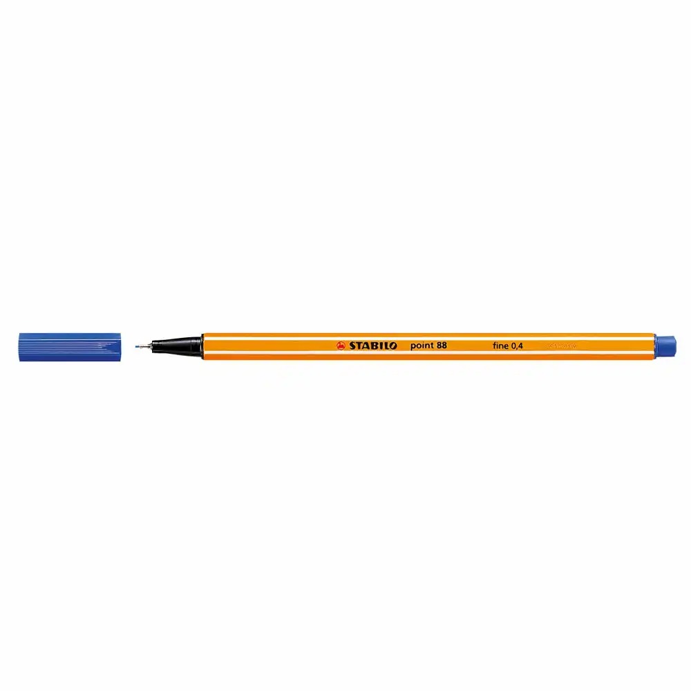 Liner Stabilo Point 88, Varf Fetru 0.4 mm, Albastru - Precizie Europeana pentru Studenti si Profesionisti
