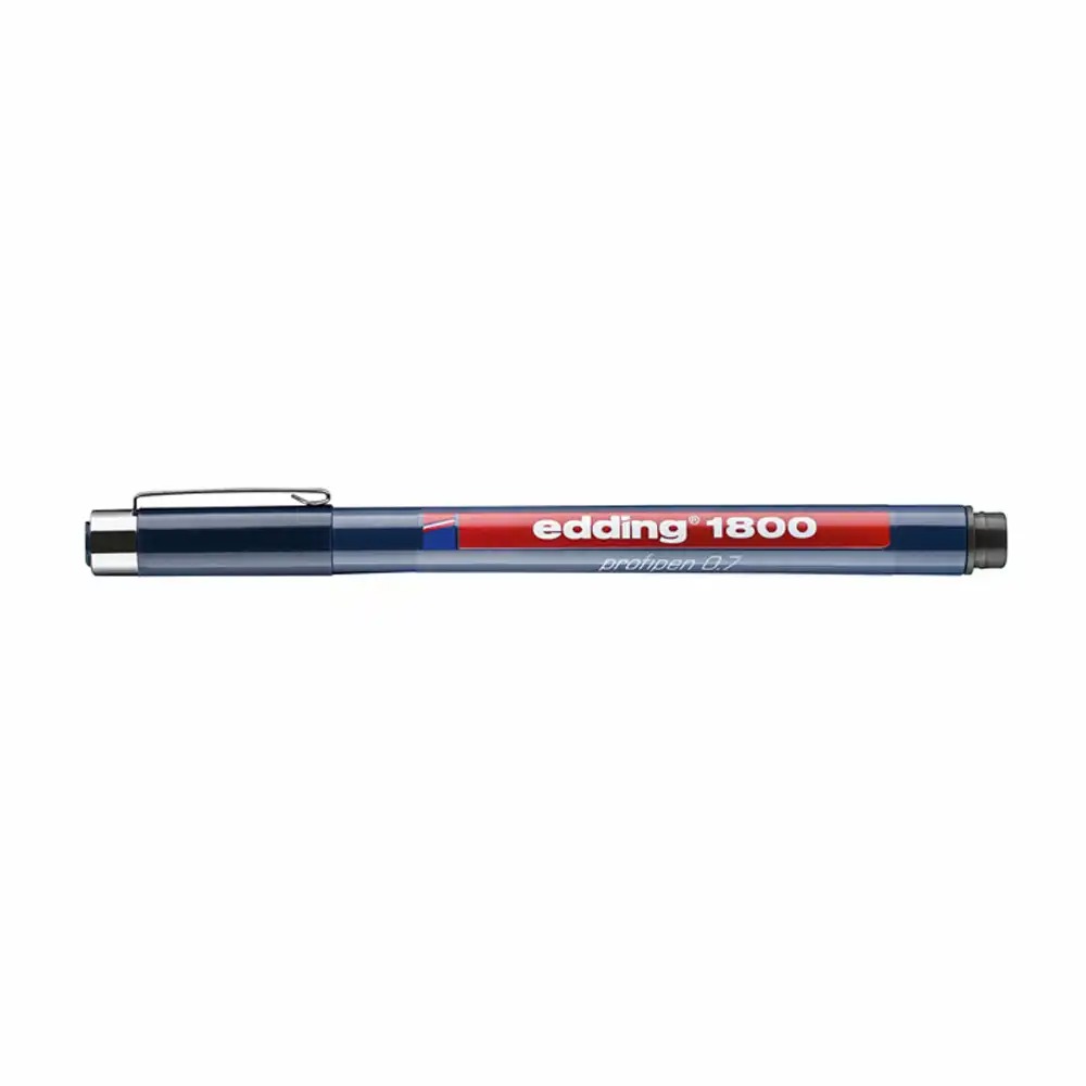 Edding 1800 Liner, Varf 0.7 mm, Negru - Fineliner de Precizie pentru Desen Tehnic