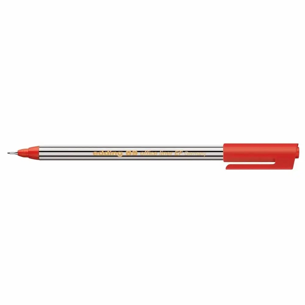 Liner Edding Office 89, Varf Fetru 0.3 mm, Rosu - Scriere Fina si Precisa