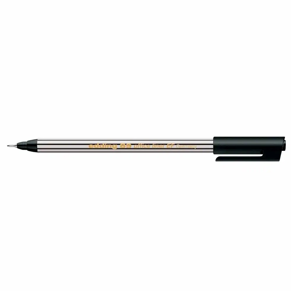 Liner Edding Office 89, Varf Fetru 0.3 mm, Cerneala Apa, Negru