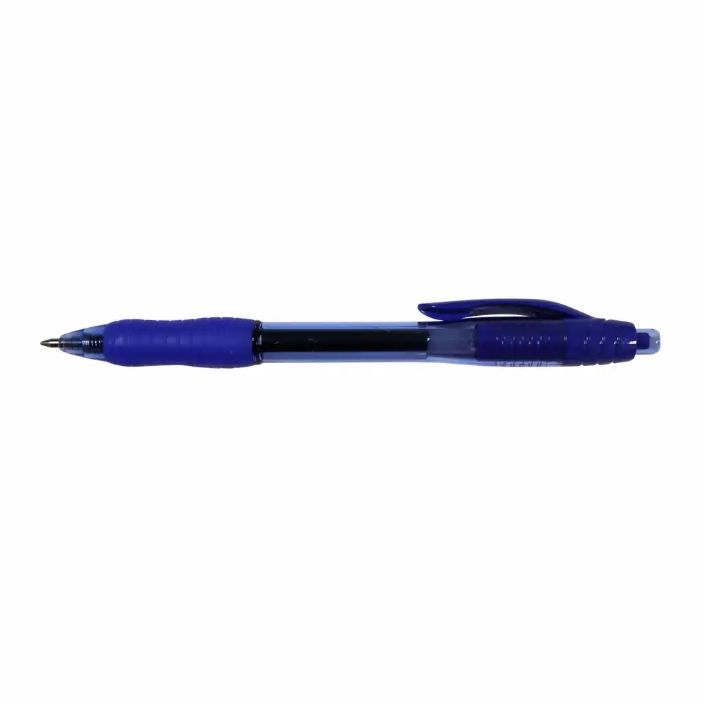 Pix cu gel Memoris-Precious, mecanism retractabil, 0.7 mm, albastru, grip ergonomic, varf precis