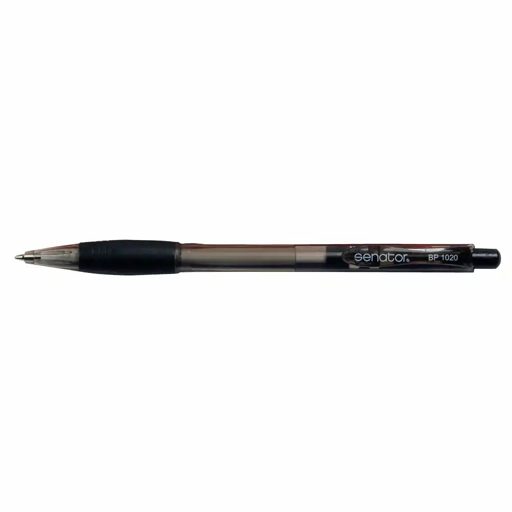 Pix Senator seria 1000, 0.7 mm, mecanism cu arc, plastic, negru, confortabil si precis