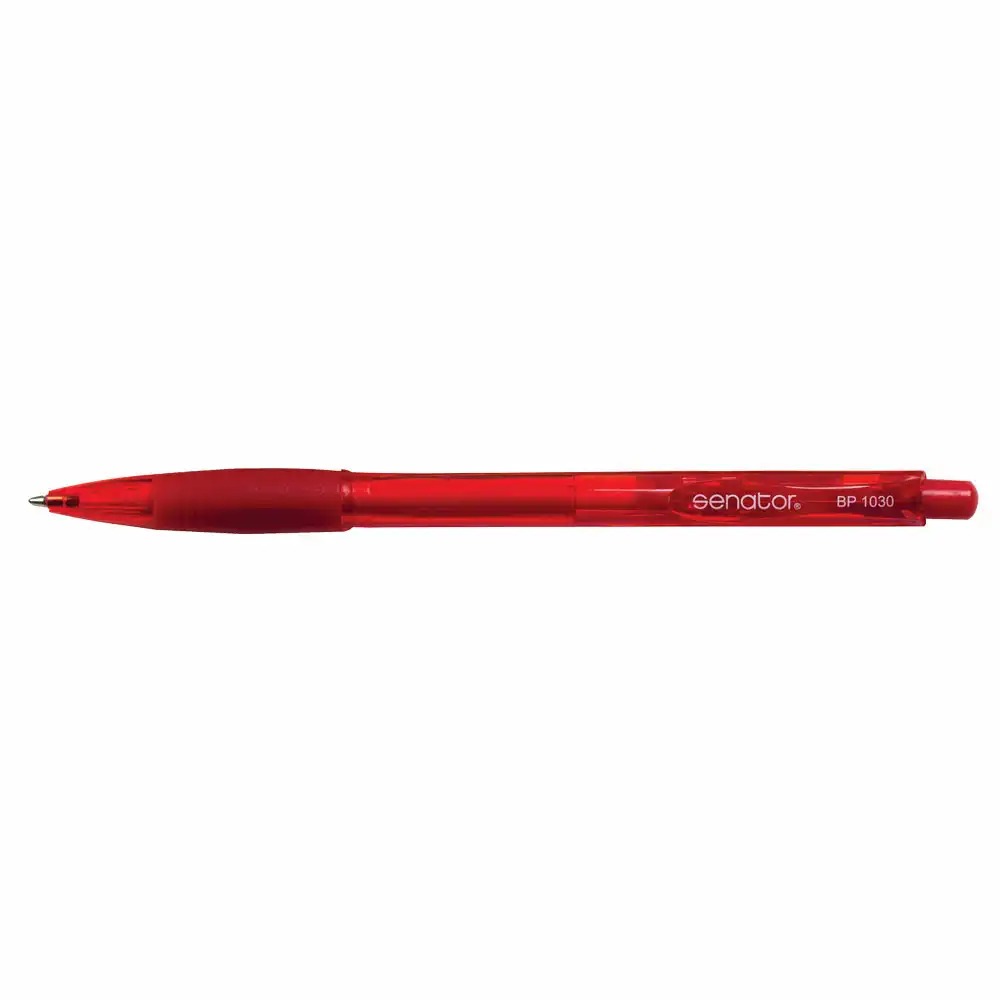 Pix Senator Seria 1000, 0.7 mm, Rosu, Mecanism Apasare, Grip Confortabil