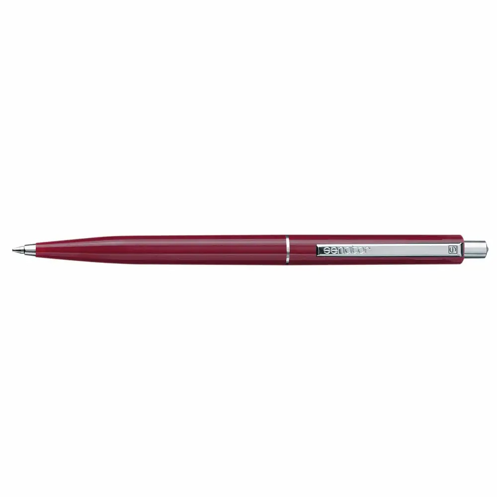 Pix Senator Point Classic, 0.8 mm, plastic, bordo, rezerva cerneala albastra, durabil