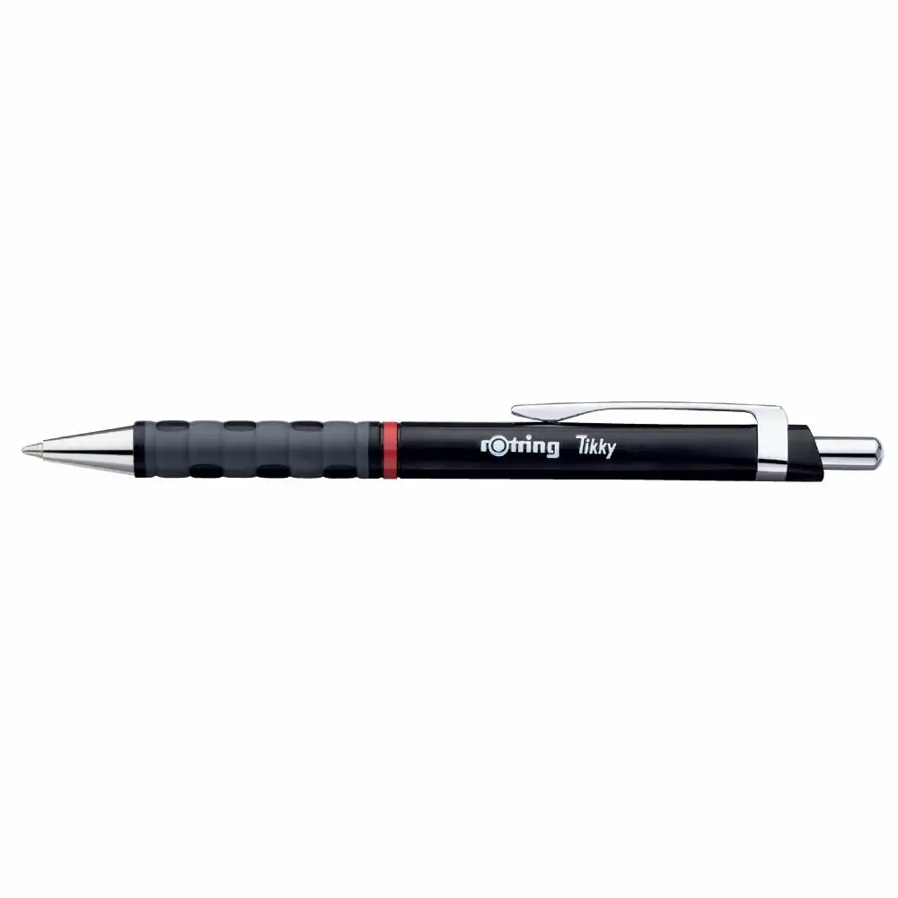 Pix Rotring Tikky III, 0.8 mm, negru, mana albastra, design clasic si durabil