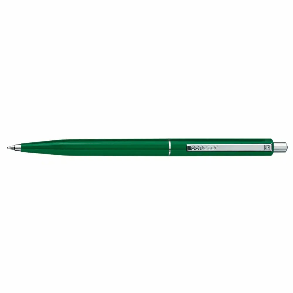 Pix Senator Point Classic, 0.8 mm, plastic, verde, rezerva cerneala albastra