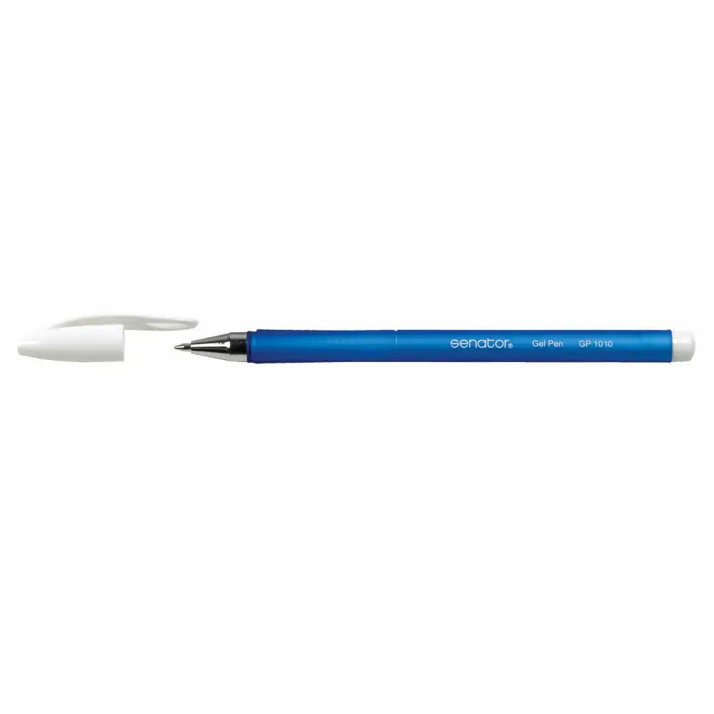 Pix cu gel Senator 1000, 0.7 mm, Corp Plastic, Albastru, Design Modern