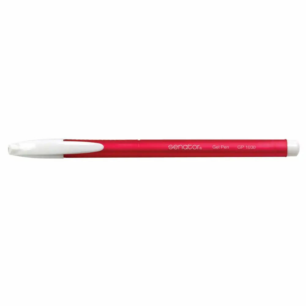 Pix gel Senator 1000, 0.7 mm, plastic, rosu - Scriere precisa si confortabila