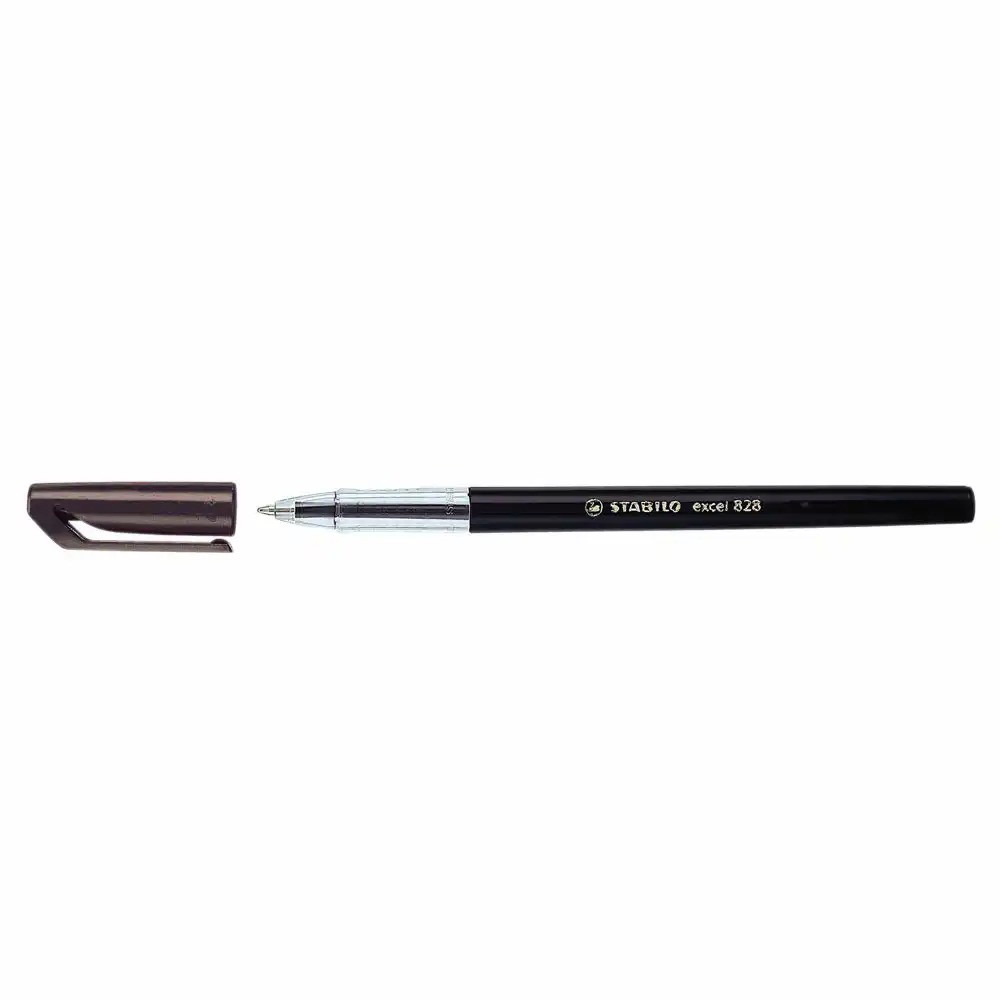 Pix Stabilo Excel 828, 0.38 mm, Ergonomic, Negru, Varf Otel, Corp Plastic