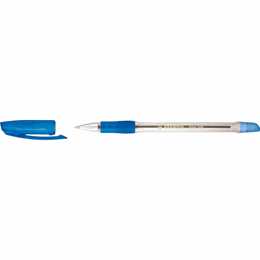 Pix Stabilo Bille 508 0.38 mm plastic, albastru - Precizie si confort in scriere
