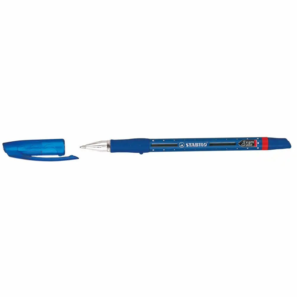 Pix Stabilo ExamGrade 588 0.4 mm, Corp Plastic Albastru, Varf Nichel, Scriere Precisa