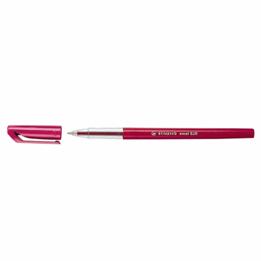Pix Stabilo Excel 828, 0.38 mm, Rosu, Ergonomic, Precizie Scriere, Corp Plastic
