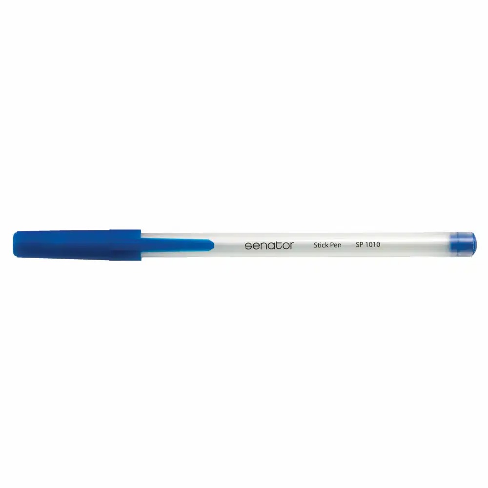 Pix Senator Stick Pen Seria 1000, 0.7 mm, Alb Semitransparent, Tehnologie Germana, Design Frosty