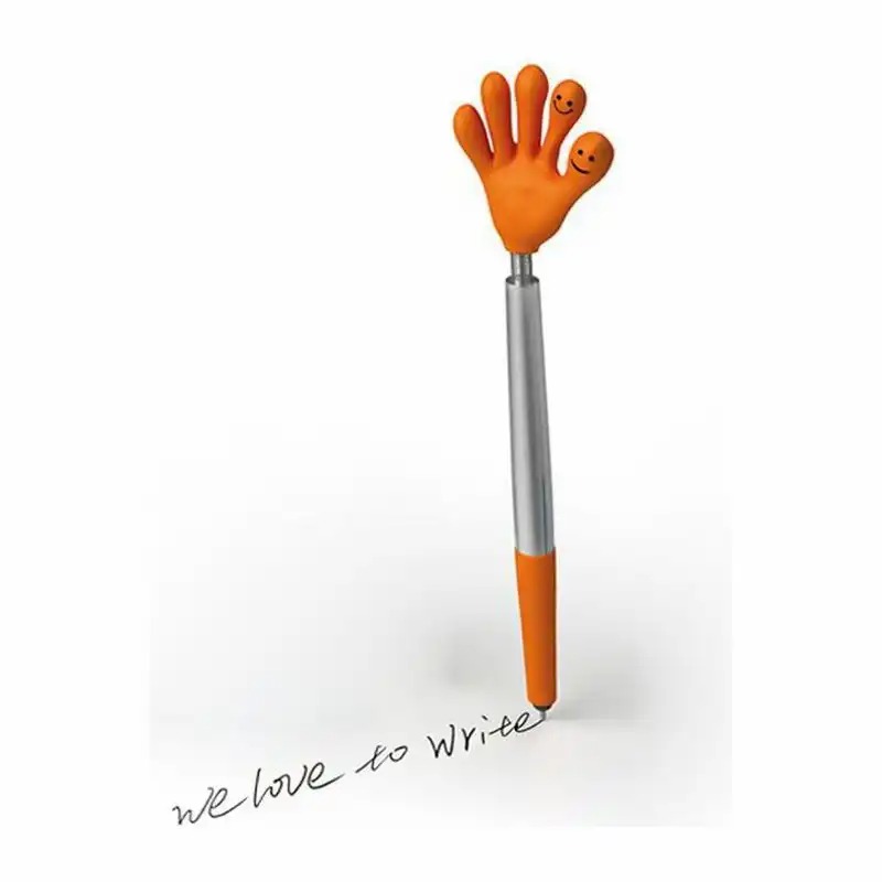 Pix flexibil FunHands cu mina albastra si touchpad portocaliu - Scriere traditionala si interactiune precisa pe ecrane tactile