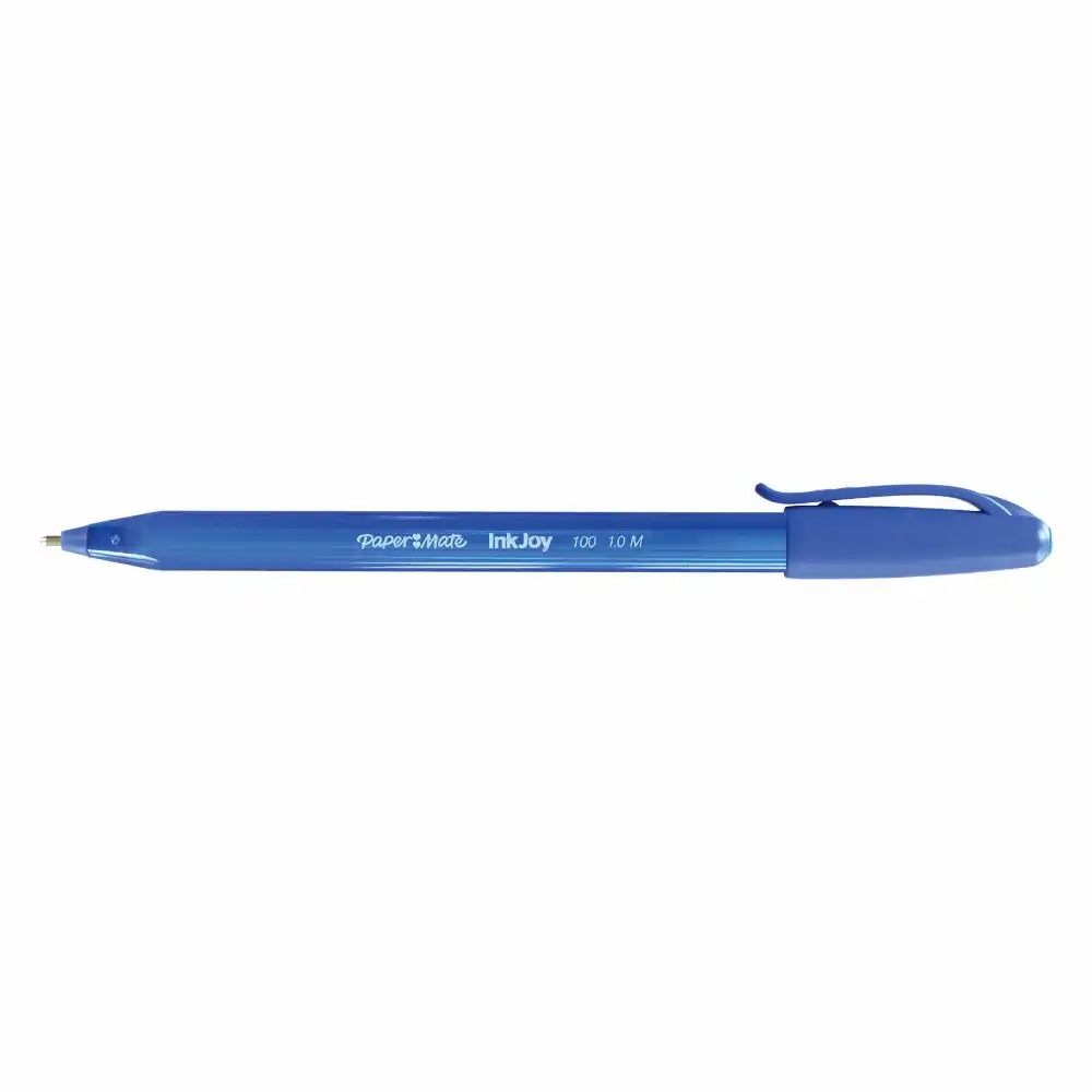 Pix Papermate InkJoy, 1 mm, Albastru, Set 50 Buc/Cutie, Scriere Fluenta si Confortabila