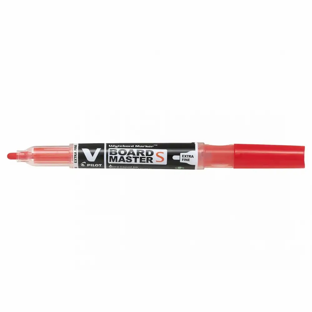 Marker pentru tabla Pilot V-Board, varf rotund 1.3-3 mm, culoare rosie, scriere precisa pe suprafete de tabla