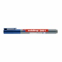 Marker Edding 361, Corp Plastic, Varf 1 mm, Albastru | Rezistent la Lumina | Reincarcabil, Made in Germany