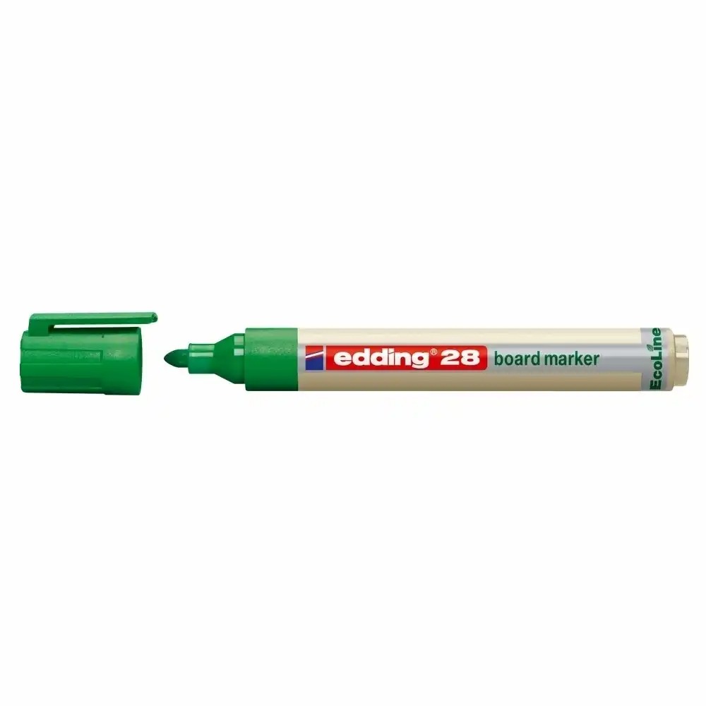 Marker Edding 28 Ecologic, Varf Rotund 1.5-3 mm, Verde - Reincarcabil, Materiale Reciclate