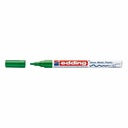 Marker permanent Edding 751, Corp Metalic, Varf Rotund 1-2 mm, Verde Opaque, Versatil pe Materiale Diverse