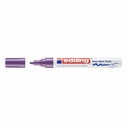 Marker permanent Edding 750, Corp Metalic, Varf Rotund 2-4 mm, Violet - Scriere Precisa si Durabila, Vopsea Opaque, Versatilitate In Aplicare