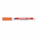 Marker Edding 750, vopsea portocalie, corp metalic, varf 2-4 mm, rezistent la intemperii