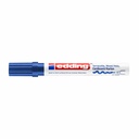 Marker Edding 4000 cu vopsea mata, albastru, varf 2-4 mm, rezistent la intemperii, pentru suprafete aspre