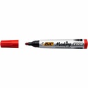 Marker permanent BIC 2000, varf rotund 1.7 mm, culoare rosie, rezistent la apa, pentru diverse suprafete