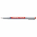 Marker nepermanent Edding OHP 152, varf rotund 1.0 mm, rosu, rezistent la apa, ideal pentru sticla si plastic