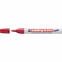 Marker permanent Edding 8300 Industrial, corp metalic, varf rotund ajustabil 1.5-3 mm, rosu - rezistent la apa, ideal pentru medii industriale