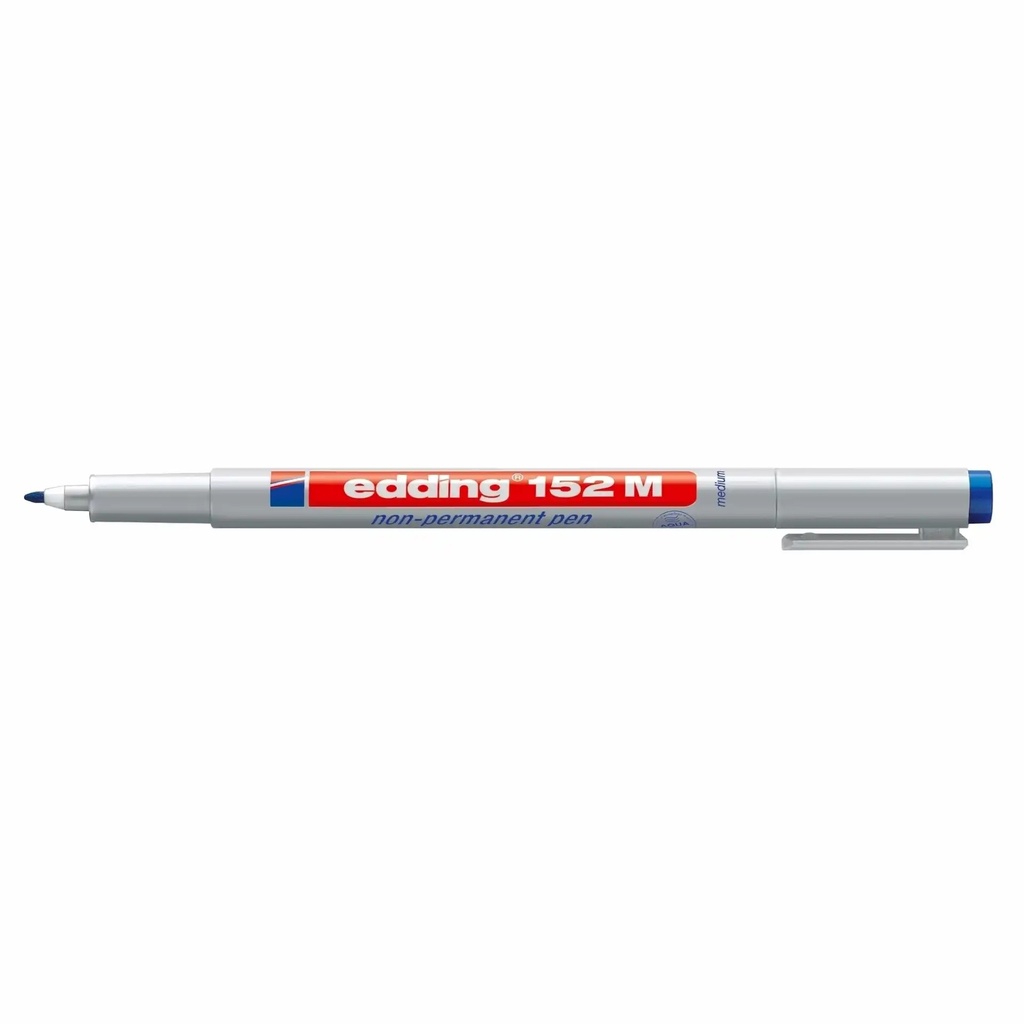 Marker nepermanent Edding OHP 152, varf rotund 1.0 mm, albastru, rezistent la apa, usor de sters