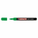Marker permanent Edding 790, Vopsea Opaque, Corp Plastic, Varf Rotund 2-3 mm, Verde