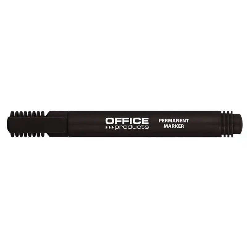 Marker permanent Office Products, varf rotund 1-3 mm, negru, rezistent la apa, non-toxic