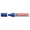 Marker permanent Edding 800, Albastru, Varf Retezat 4-12 mm, Corp Aluminiu, Reincarcabil