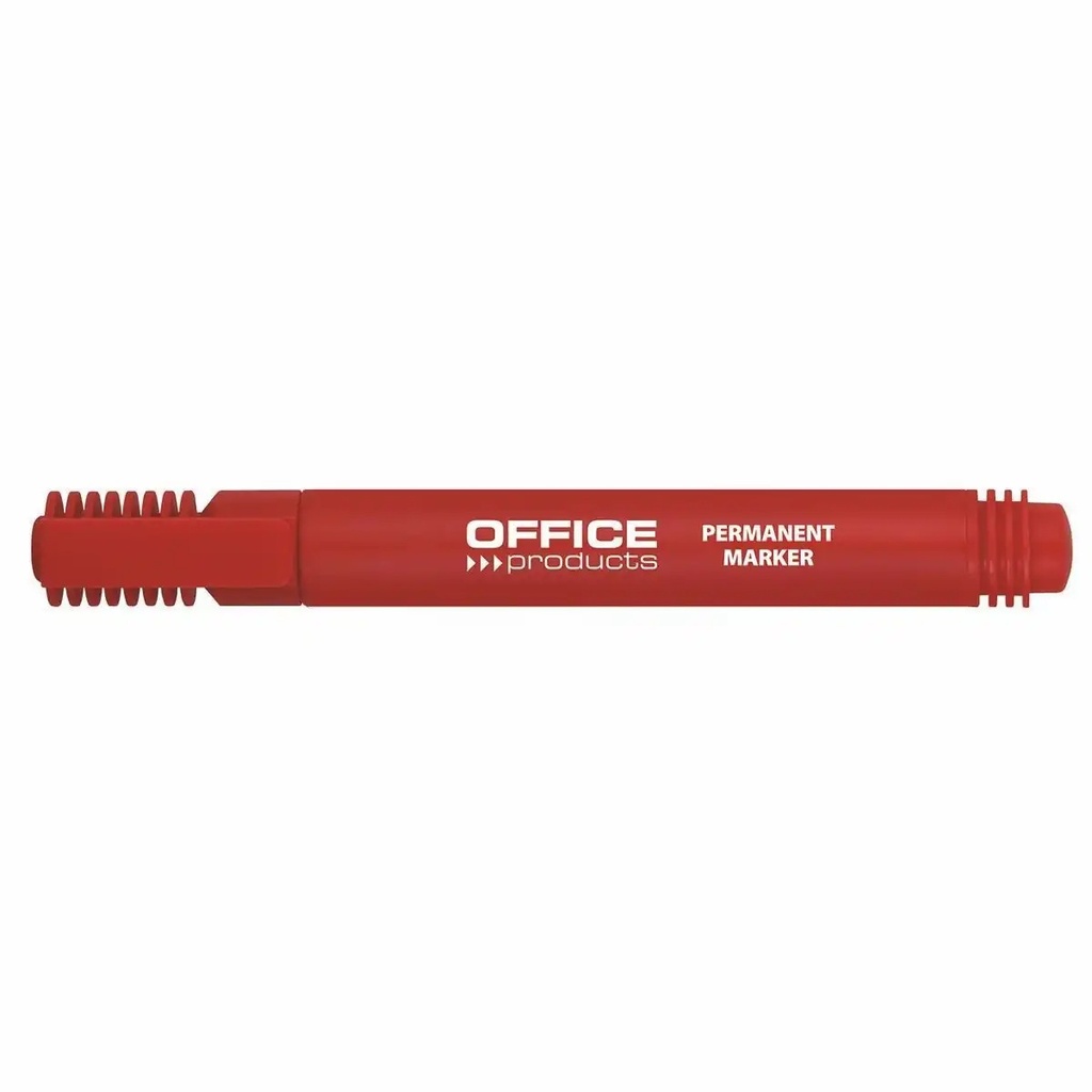 Marker permanent Office Products, varf rotund reglabil 1-3 mm, rezistent la apa, rosu