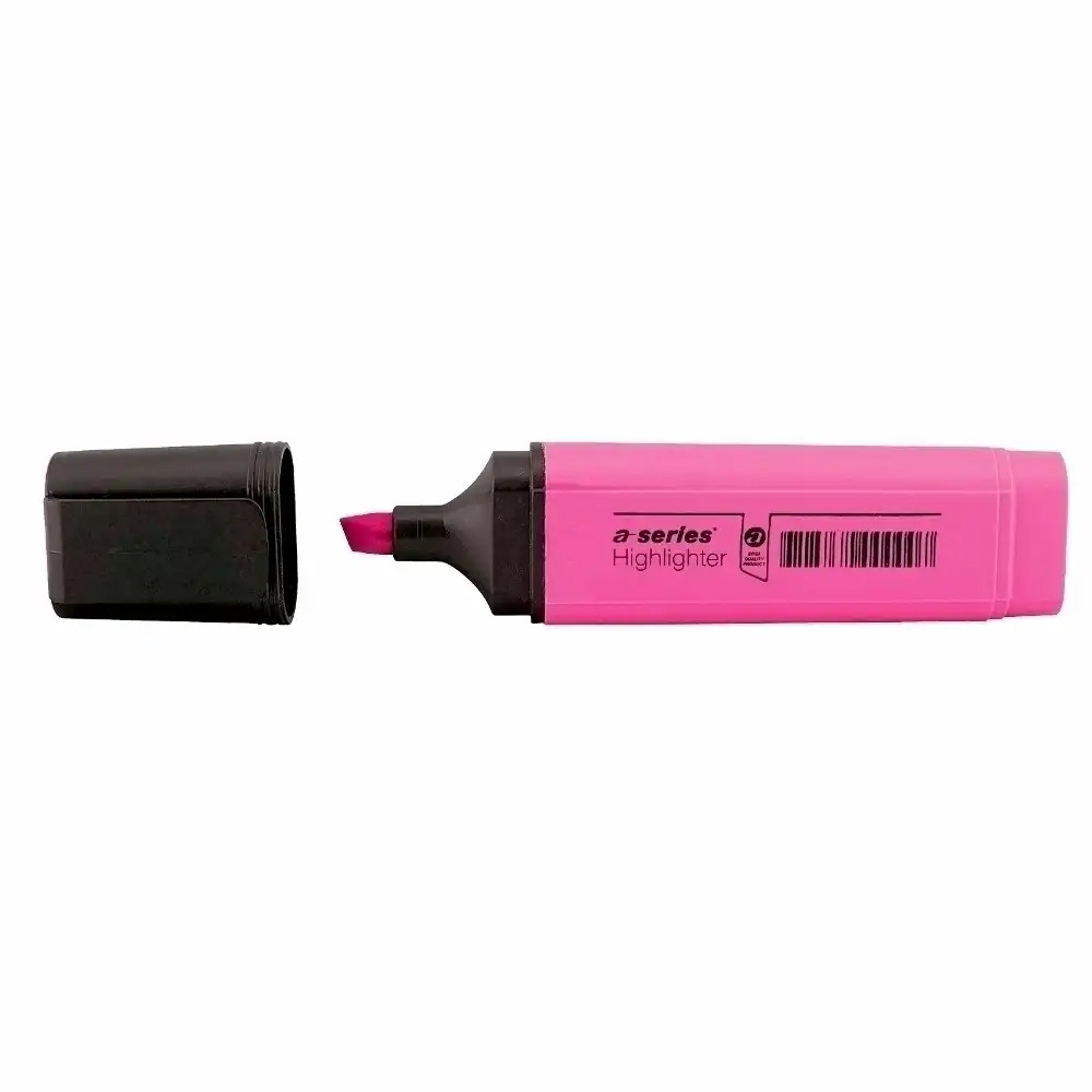 Textmarker Stabilo A-series, Varf 1-5 mm, Roz Fluorescent, Reincarcabil