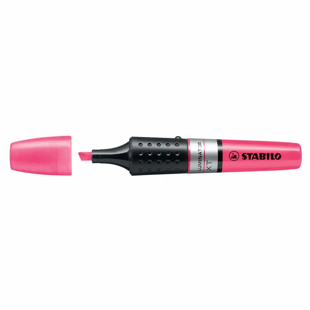 Textmarker Stabilo Luminator, Varf 2-5 mm, Roz, Capacitate de Stocare Dubla, Cerneala pe Baza de Apa